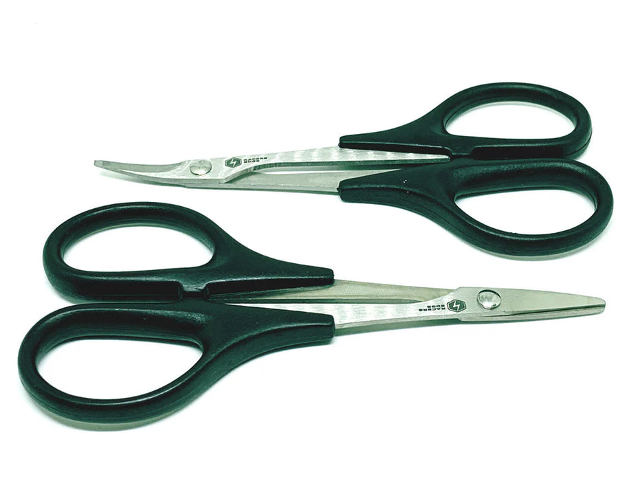 Racers Edge 7754 High Speed Steel Curved Scissor & Straight Scissor Set (2 Pieces)