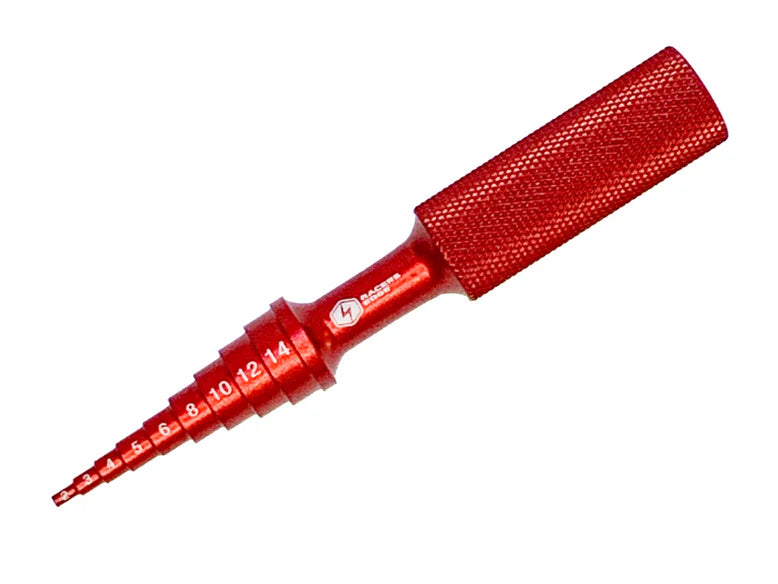 Racers Edge 7765R Aluminum Bearing Meter and Press - Red