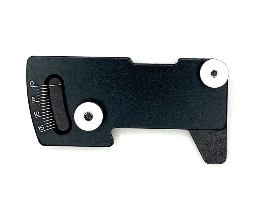 Racers Edge PRO7026 Aluminum Ride Height & Camber Gauge - Black