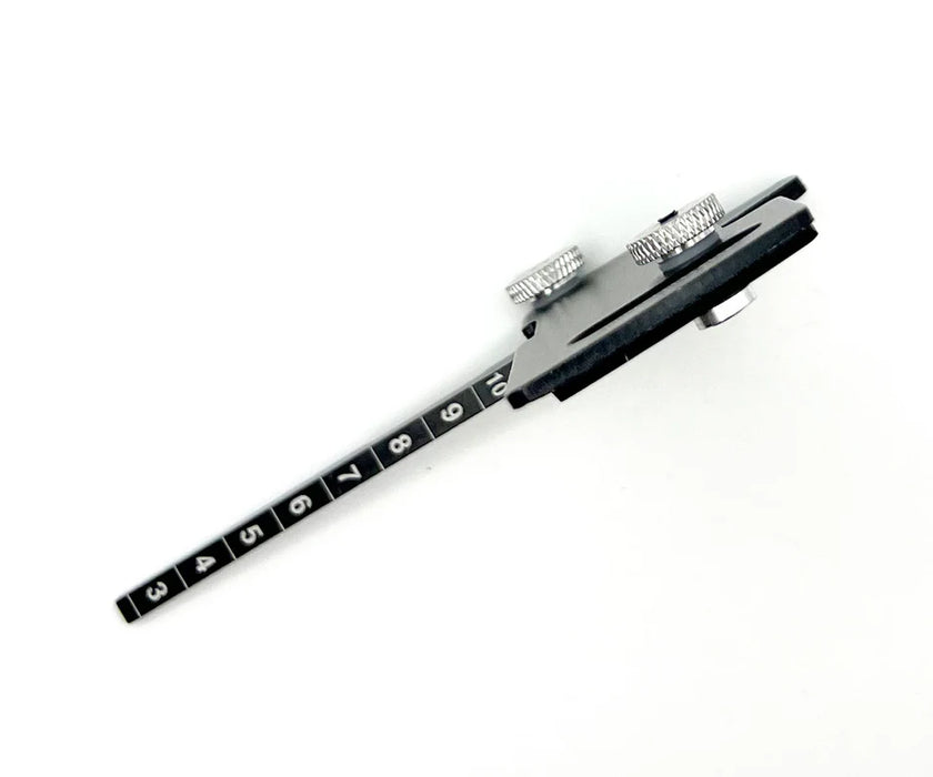 Racers Edge PRO7026 Aluminum Ride Height & Camber Gauge - Black