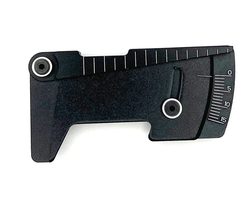 Racers Edge PRO7026 Aluminum Ride Height & Camber Gauge - Black