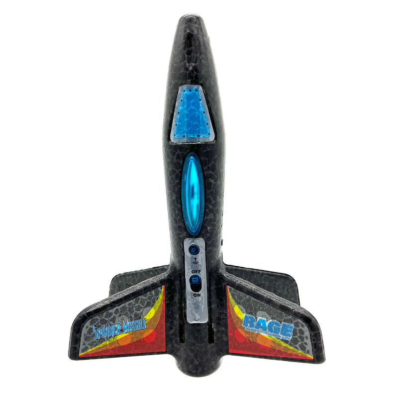 Rage RC 4130B Spinner Missile - Black Electric Free-Flight Rocket