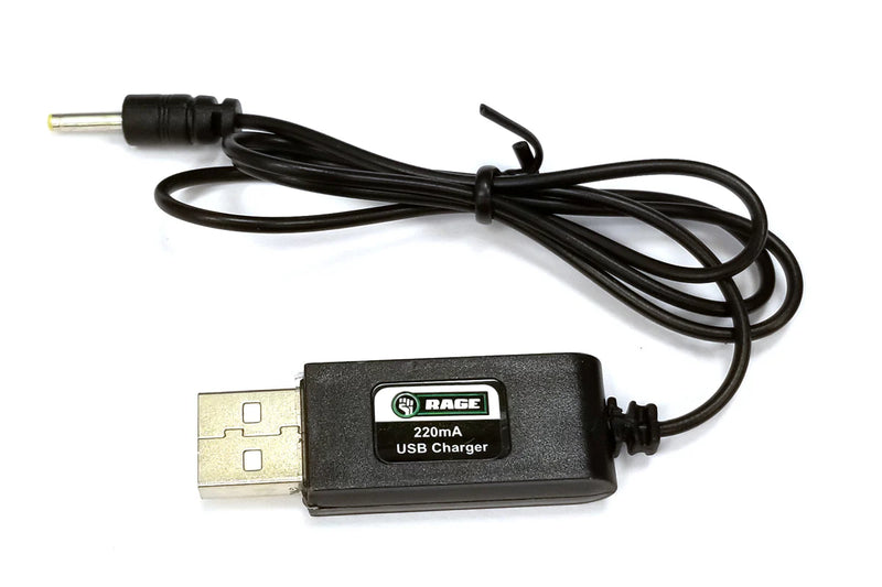 Rage RC 4135 220mAh USB Charger for Spinner Missile