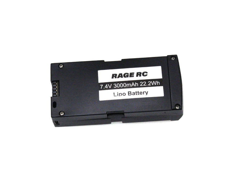 Rage RC 4465 2S 7.4V 3000 mAh Battery with Case for Stinger GPS