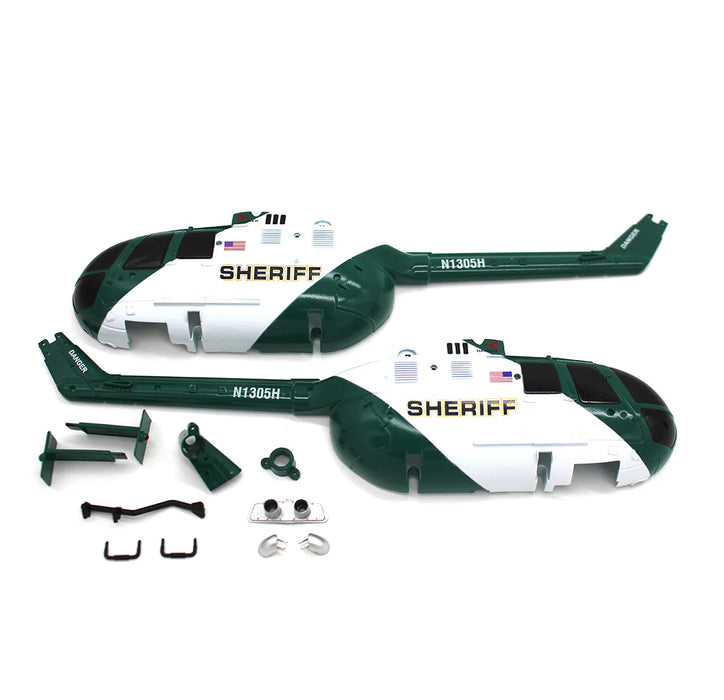 Rage RC 6081 Canopy Set for Hero-Copter - Sheriff