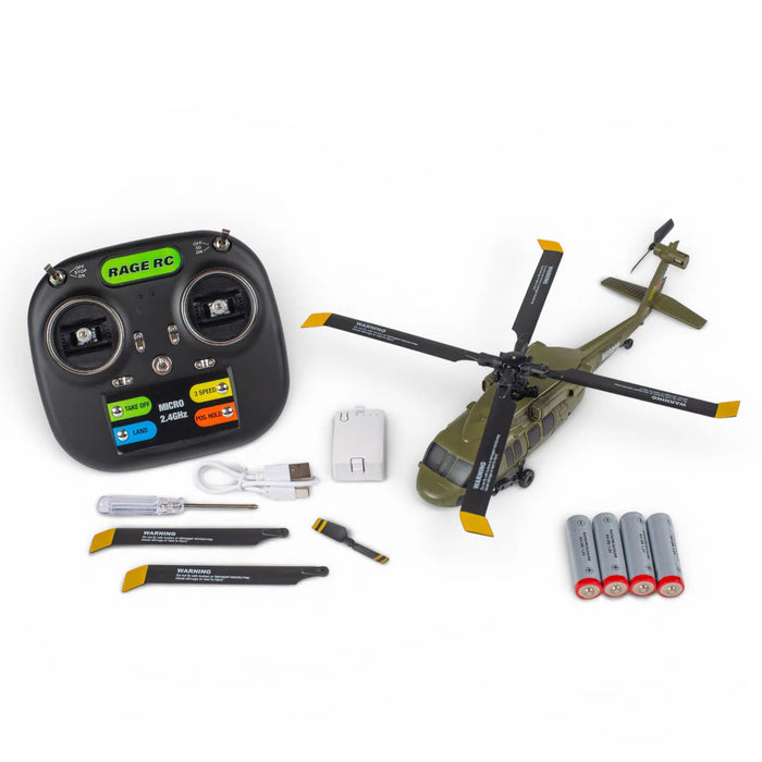 Rage RC 6150 Hero-Copter 4 Blade Brushless RTF Helicopter - US Army