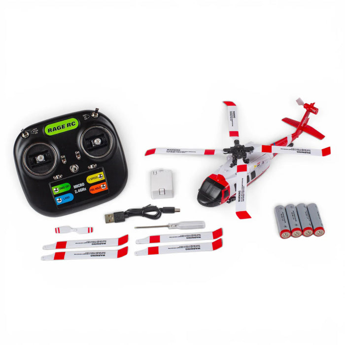 Rage RC 6151 Hero-Copter 4 Blade Brushless RTF Helicopter - Coast Guard