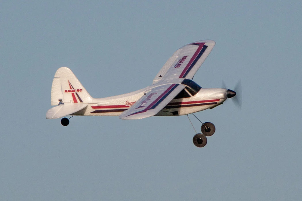 Rage RC A1114 Super Cub MX4 Micro 4-Channel RTF Airplane with PASS (Pilot Assist Stability Software) System
