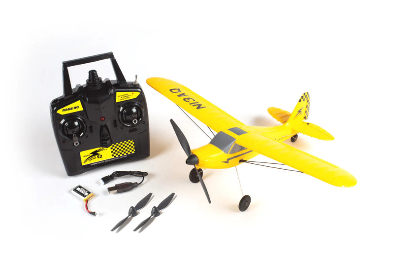 Rage RC A1118 Sport Cub 400 Micro 3-Channel RTF Airplane with PASS (Pilot Assist Stability Software) System