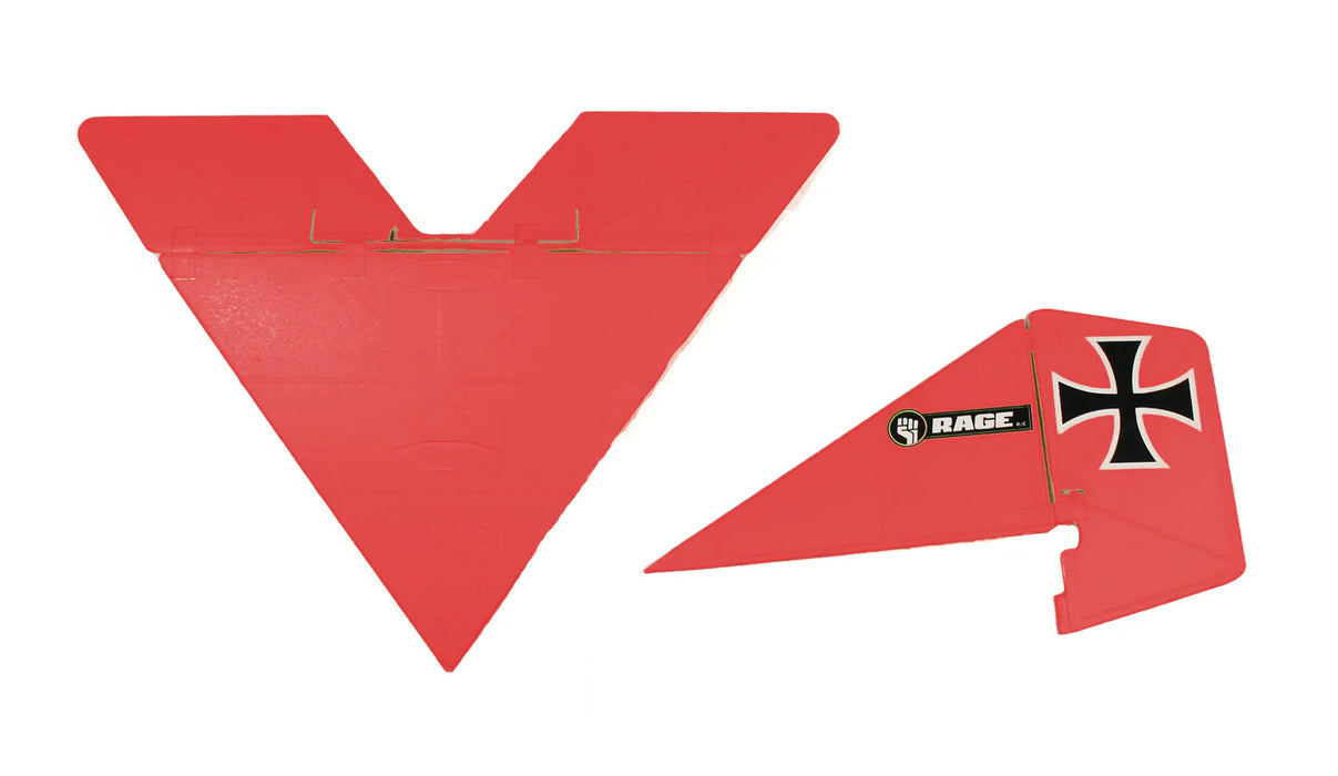 Rage RC A1222R Tail Set (Red) for Vintage Stick & Vintage Stick X4