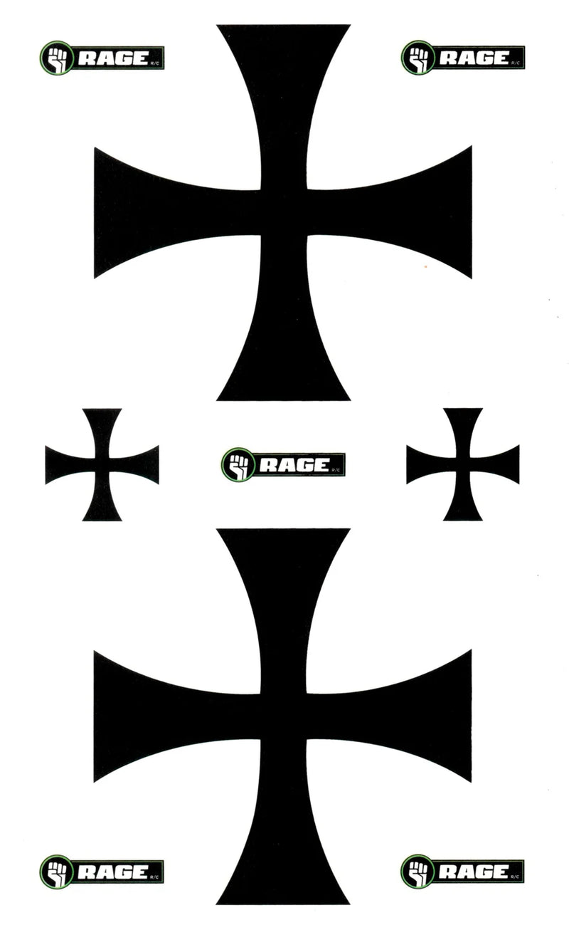 Rage RC A1223 Decal Set for Vintage Stick