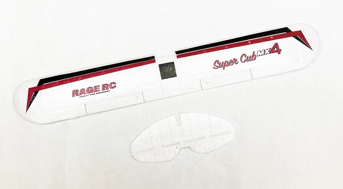 Rage RC A1233 Main Wing and Tail Set for Super Cub MX4