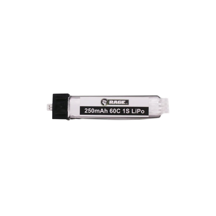 Rage RC A1286 1S 3.7V 250mAh 60C LiPo Battery with Ultra-Micro Connector for Taylorcraft, Beechcraft