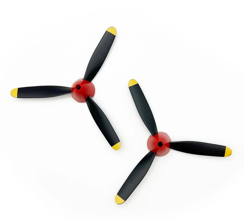 Rage RC A1344 3-Blade Propeller & Spinner (2) for P-40