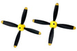 Rage RC A1364 4-Blade Prop with Spinner for P-51 Obsession (2 Pack)