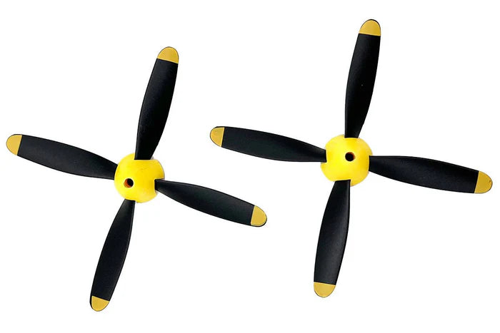 Rage RC A1364 4-Blade Prop with Spinner for P-51 Obsession (2 Pack)