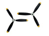 Rage RC A1368 3-Blade Scale Prop & Spinner for F4U Jolly Rogers, P-47 Thunderbolt (2 Pack)