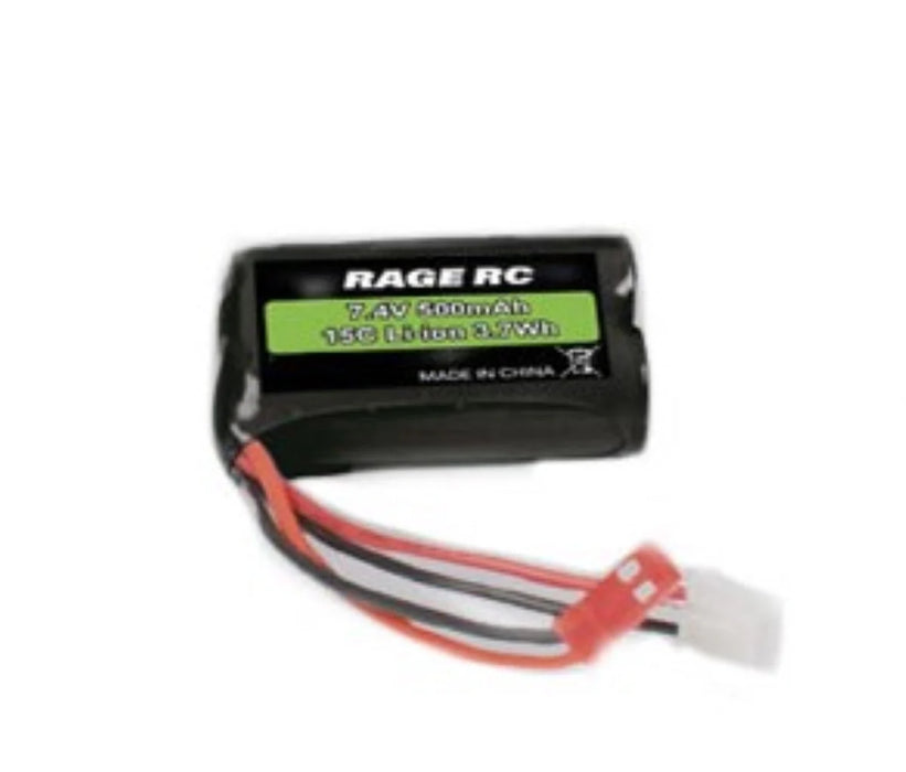 Rage RC B1168 7.4v 500mAh Li-ion Battery for LightWave