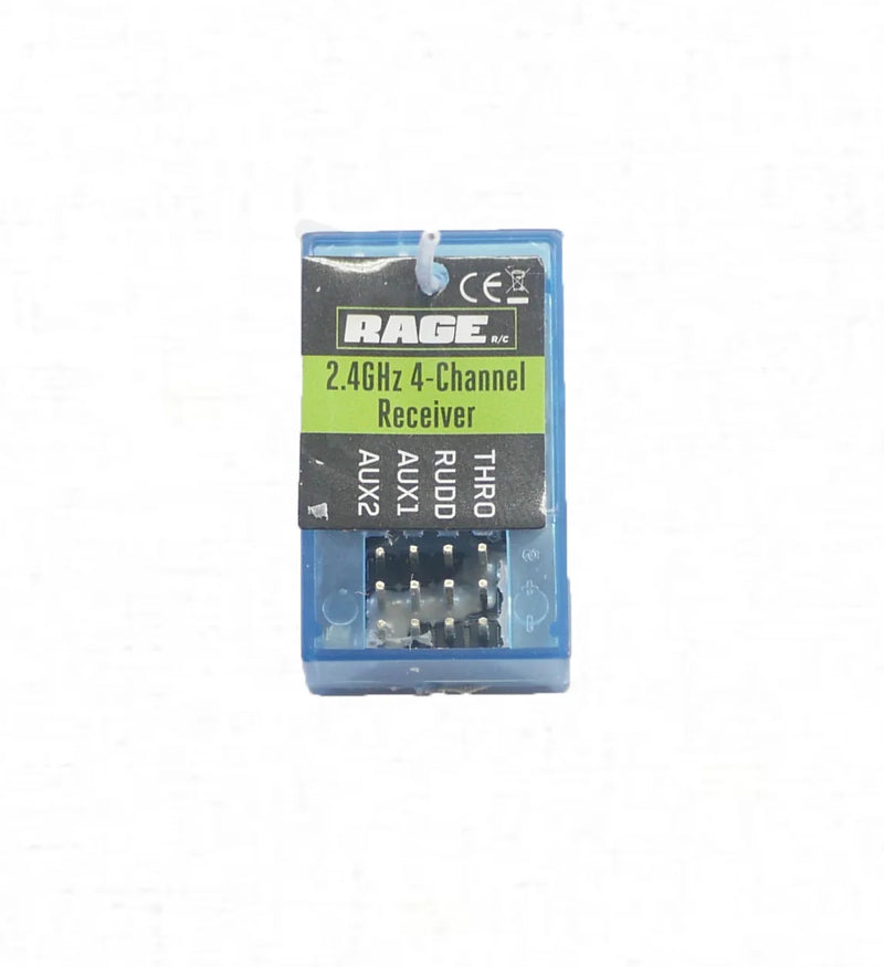 Rage RC B1236B 2.4GHz Auto-Bind Receiver for Black Marlin BL, SuperCat 700BL, Velocity 900BL
