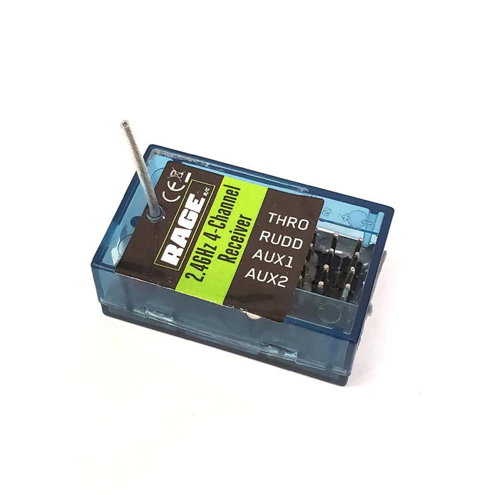 Rage RC B1330B 2.4Ghz 4-Channel Auto-Bind Receiver for Eclipse, Eclipse 650