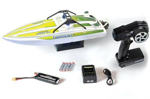 Rage RC B1501 Green Torrent 450BL RTR Jet Boat