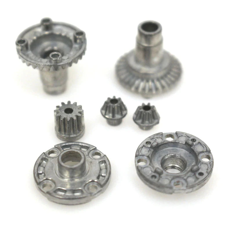 Rage RC C2463 Diff Case Housing, Drive Gears & Motor Pinion for Mini Trek