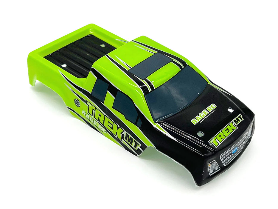 Rage RC C2494 Printed Body (Green) for Mini Trek MT