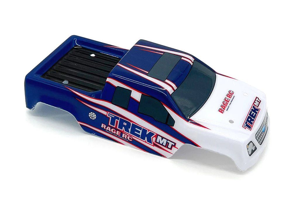 Rage RC C2495 Printed Body (Blue) for Mini Trek MT