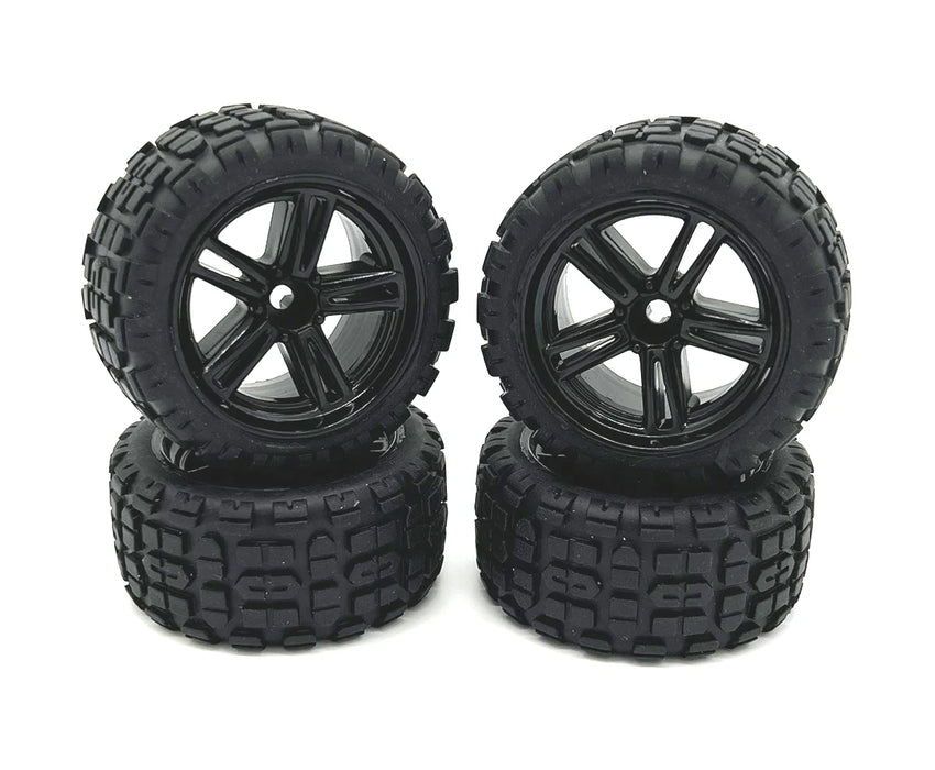 Rage RC C2496 Assembled Wheels & Tires for Mini Trek MT (4 Pack)