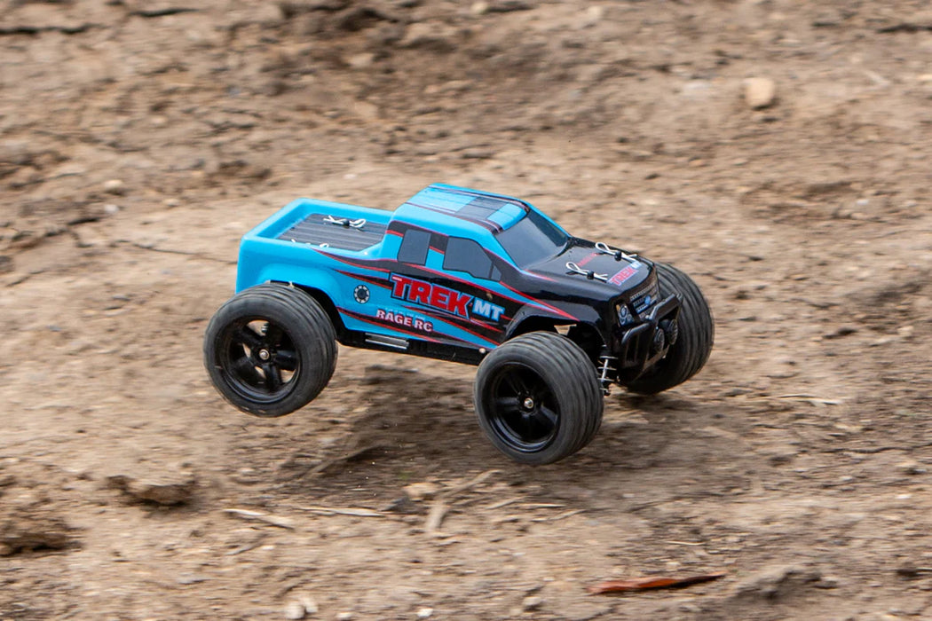 Rage RC C2501 Mini Trek MT 1/24 RTR Monster Truck - Black/Blue — White ...