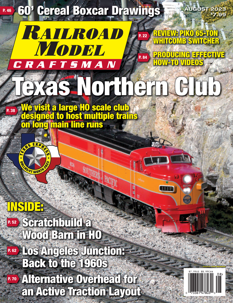 Railroad Model Craftsman Magazine August 2023