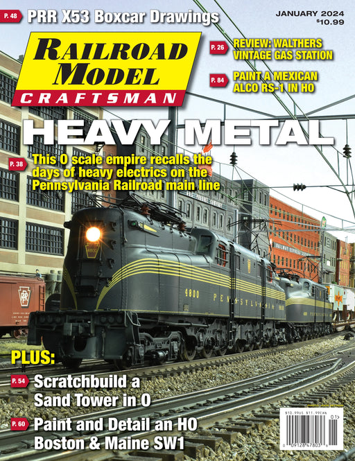 Railroad Model Craftsman Magazine January 2024