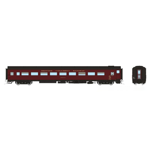 Rapido 100379 HO Scale Lightweight Coach BC Rail 168280 Sunset Beach