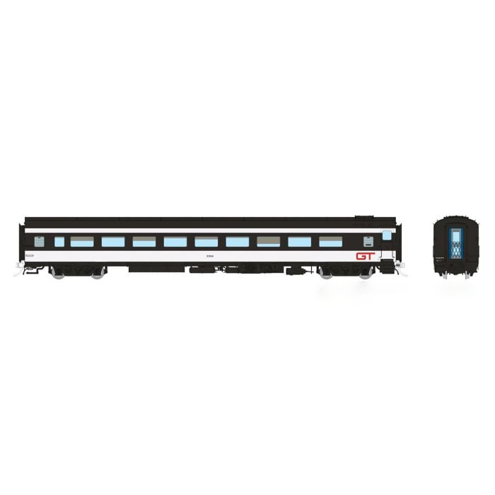 Rapido 100399 HO Scale Lightweight Coach GTW - Wet Noodle Scheme 4884
