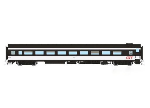 Rapido 100400 HO Scale Lightweight Coach GTW - Wet Noodle Scheme 4886