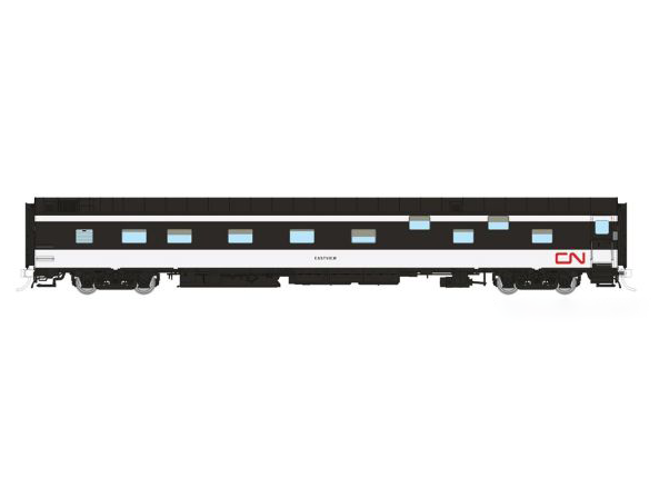 Rapido 101156 HO Scale Duplex Sleeper CN - Wet Noodle Scheme 1111 Eastview