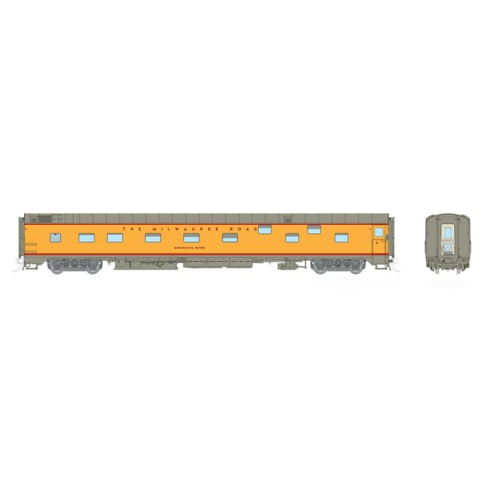 Rapido 101168 HO Scale Duplex Sleeper Milwaukee Road - 1955 UP Colors: Minnesota River