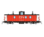 Rapido 166012 HO Scale Hawker-Siddeley Caboose CN - Late Black Steps 79242 stencil lettering