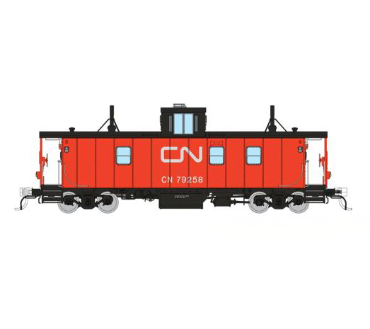 Rapido 166013 HO Scale Hawker-Siddeley Caboose CN - Late Black Steps 79258