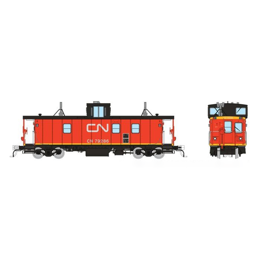 Rapido 166017 HO Scale Hawker-Siddeley Caboose CN - International Service 79286