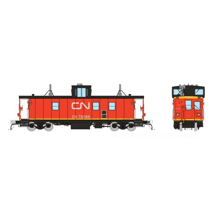 Rapido 166017 HO Scale Hawker-Siddeley Caboose CN - International Service 79286