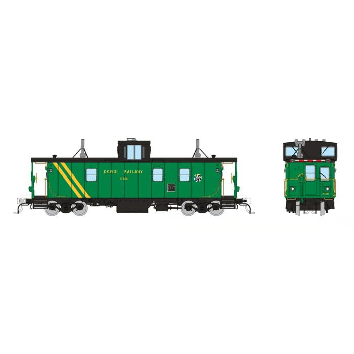 Rapido 166019 HO Scale Hawker-Siddeley Caboose Devco 9106