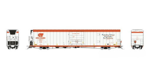 Rapido 167001A HO Scale 72' Reefer CRYO-TRANS CRYX Single Car #'s Vary