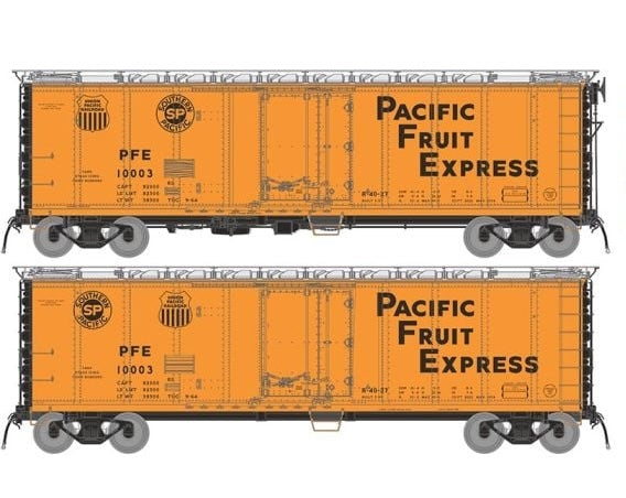 Rapido 196004A HO Scale R-40-27 Reefer: Pacific Fruit Express PFE - 1961 Scheme: Single Car #2