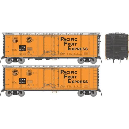 Rapido 196005A HO Scale R-40-27 Reefer: Pacific Fruit Express PFE - 1966 Repaint: Single Car #1