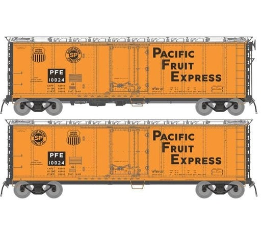 Rapido 196005A HO Scale R-40-27 Reefer: Pacific Fruit Express PFE - 1966 Repaint: Single Car #1