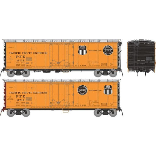 Rapido 196101A HO Scale R-40-28 Reefer: Pacific Fruit Express PFE - 1957 Scheme: Single Car #1