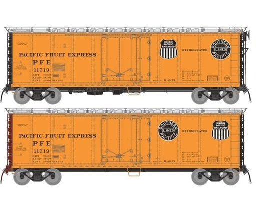 Rapido 196101A HO Scale R-40-28 Reefer: Pacific Fruit Express PFE - 1957 Scheme: Single Car #1
