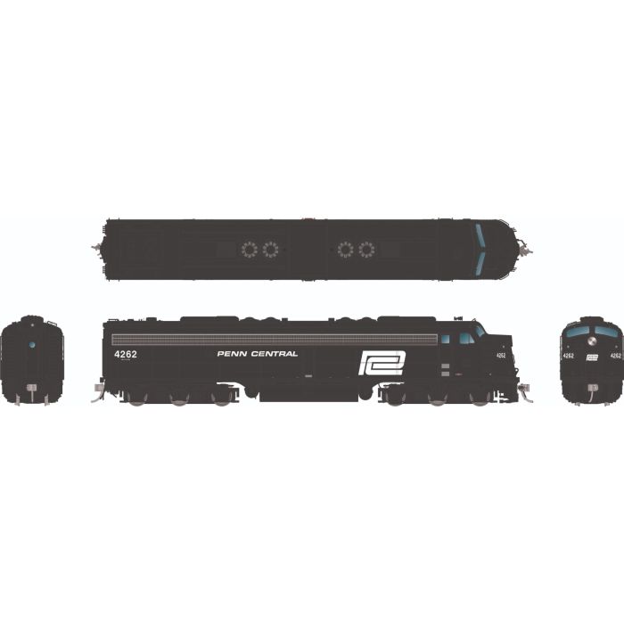 Rapido 28587 HO Scale EMD E8A Penn Central #4262 DCC and Sound