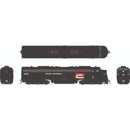 Rapido 28589 HO Scale EMD E8A Penn Central Red #4312 DCC and Sound